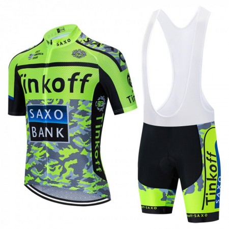 Tenue Maillot + Cuissard à Bretelles 2020 Tinkoff N001